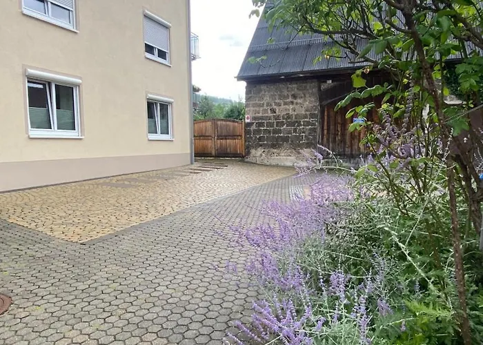 St-Apartment Charming 1 Mit Terrasse Und Garten, 3 Zimmer In Geislingen